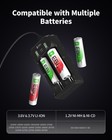 Ebl Smart 18650 Battery Charger For Rechargeable 3 7v 3 6v Li-ion Imr Black