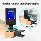 Guitar Tuner Clip On Ukulele Violin Tuner - Chromatic Tuner For Bass Electric A