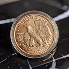 1 Oz 999 Fine Copper Walking Liberty Round    Lot  491