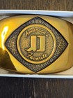 Vintage Jimmy Dean 1981 Solid Brass Bts Usa Belt Buckle Heavyweight 3 x2 25 