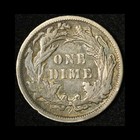 1890 Seated Liberty Dime - Free Shipping Usa