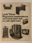 1972 Magnavox Tv Radio Stereo Components Print Ad Annual Sale Vtg 1970s 2-page