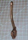 Antique Cast Iron Scroll Tip Double Coat Hat Hook - Gww
