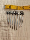      Large Vintage Antique Prop Sterling Silver Hair Comb Rare With Hand Cut Gems