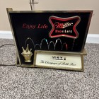 Rare Vintage Enjoy Miller High Life Champagne Of Beer Bouncing Light Wall Clock