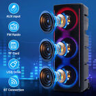 Triple 10  Bluetooth Speaker Pa System Portable Subwoofer Karaoke Dj Led Aux Mic