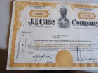 1968 J  I  Case Company Stock Certificate Less Than100 Shares  19  Ao3985 Yellow