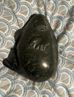 Vintage Inuit  Carved Soapstone Signed  Manatee Canada