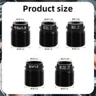 5pcs Gear Shift Knob Adapter Kit  Aluminum Alloy Universal Shifter Knob Thread A