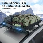 55x41 Roof Rack Cargo Basket Led Light Bars Cargo Net 150lbs For Truck Suv