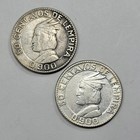 2x Lot 1932 1951 Honduras  Silver 25 Centavos As Pictured Scarce Type Nice  v150