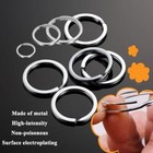 60 Pcs Metal Key Chain Rings Kit  O Ring Multi-purpose Flat Split Keychain Rings