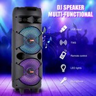 Party Bluetooth Speaker Dual 12   Subwoofer Loud Heavy Bass Stereo Sound Fm Tws