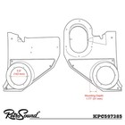 Retrosound Speaker Kick Panels For 1973-85 Chevrolet Truck With Std Speakers