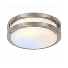  Flush Mount Led Ceiling Light Fixture  17w 1100lm  10 Inch Brushed Nickel