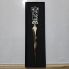 Vintage Mother Of Pearl Inlay Steel Metal Desk Letter Envelope Opener In Box