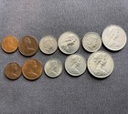 New Zealand          Australia            Lot Of 11  World Foreign Coins