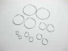  925 Sterling Silver High Polished 2mm Hoop Earrings - 10mm-70mm