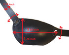 Handmade Slim Black Brown Real Leather Eye Patch Medical Adjustable Eyepatch