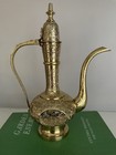 Vintage Islamic Dallah Coffee Pot Arabian Middle Eastern Arabic Brass 13 5 