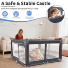 Foldable Baby Playpen - 50 x50  Safety Play Yard For Babies   Toddlers - Indoor 