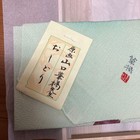 Japanese Silk Furoshiki Wrapping Cloth 65x65cm Green Color Near Unused