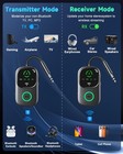 Display 2 In 1 Bluetooth 6 0 Transmitter Receiver 3 5mm Aux Jack Rca Wireless   