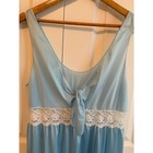 Vintage Formfit Rogers Blue Lace Empire Waist Nightgown Made In Usa Large 18