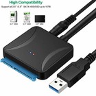 Usb 3 0 To Sata External Hard Drive Reader 2 5  3 5  Hdd Ssd Power Adapter Lot
