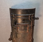 Antique 1907 Lion Water Heater Cast Iron Door Pittsburgh Rustic Primitive Decor