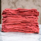 100 Pcs Red Shop Towels Jumbo 15x15 Cleaning Rags  A-grade   Free Shipping