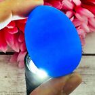 Mystical River Rock Gems Lucky Stone Leklai Naga Egg Navy Blue Thai Amulet 18189