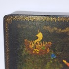 Vintage Palekh Lacquer Miniature Russian Box - By 1955 Old Original Painting 