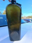 A  Houtman   Co  Green Glass Case Gin Bottle