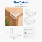 Silicone Soft Corner Protector Transparent Furniture Edge Guard For Table Desk