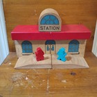 Brio - Wooden Railway Station -  33378 - Vintage - All Pieces - Used