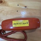 Vintage Burnt Orange At t Bell System Trimline Push Button Dial Telephone