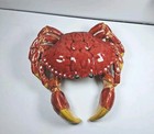 Life Size Crab Tureen Serving Dish Dip Bowl Feast Events Portugal Hand Painted