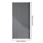 Shower Curtain Magnetic Folding Waterproof Privacy Bathroom Divider For Bathroom