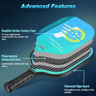 Pickleball Paddles   Usapa Approved   Graphite Carbon fiberglass Face With Polyp