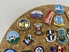 47 Metal Vintage Collectible Lapel Hat Pins Lot Various Towns Village Of Canada
