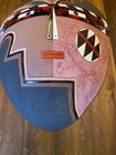 Louis Mendez Pottery Wall Mask Indian Prince 1990 American Sculptor Signed