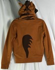 Six Flags Unisex Kids S Pullover Hoodie Brown black Horse Graphic Embroidered