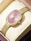 Petite Vintage Oval Gold Women   s Watch  Waterproof Elegant Bracelet Watch For   