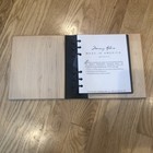 Wood Cover Wedding Families Memory Photo Album New  Holds 72 4x6 Photos