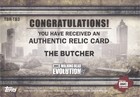 Topps 2017 The Walking Dead Evolution Terminus Butcher  tbr-tb3 Relic Card