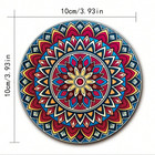 8pc Wooden Mandala Coasters Coffee Table Coaster For Drinks Anti Slip Cup Holder