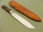 Rare Ww 1 Antique Heller Bros Prussia Hunting Trade Bowie Knife sheath Knives Vg