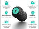 Vibit Roll Portable Vibrating Massage Roller Black  Exercise Rollers Niob