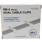 Dual Cable Clips Telecrafter Rb-4 White Box Of 400  276  X 2 Use With Clip Gun